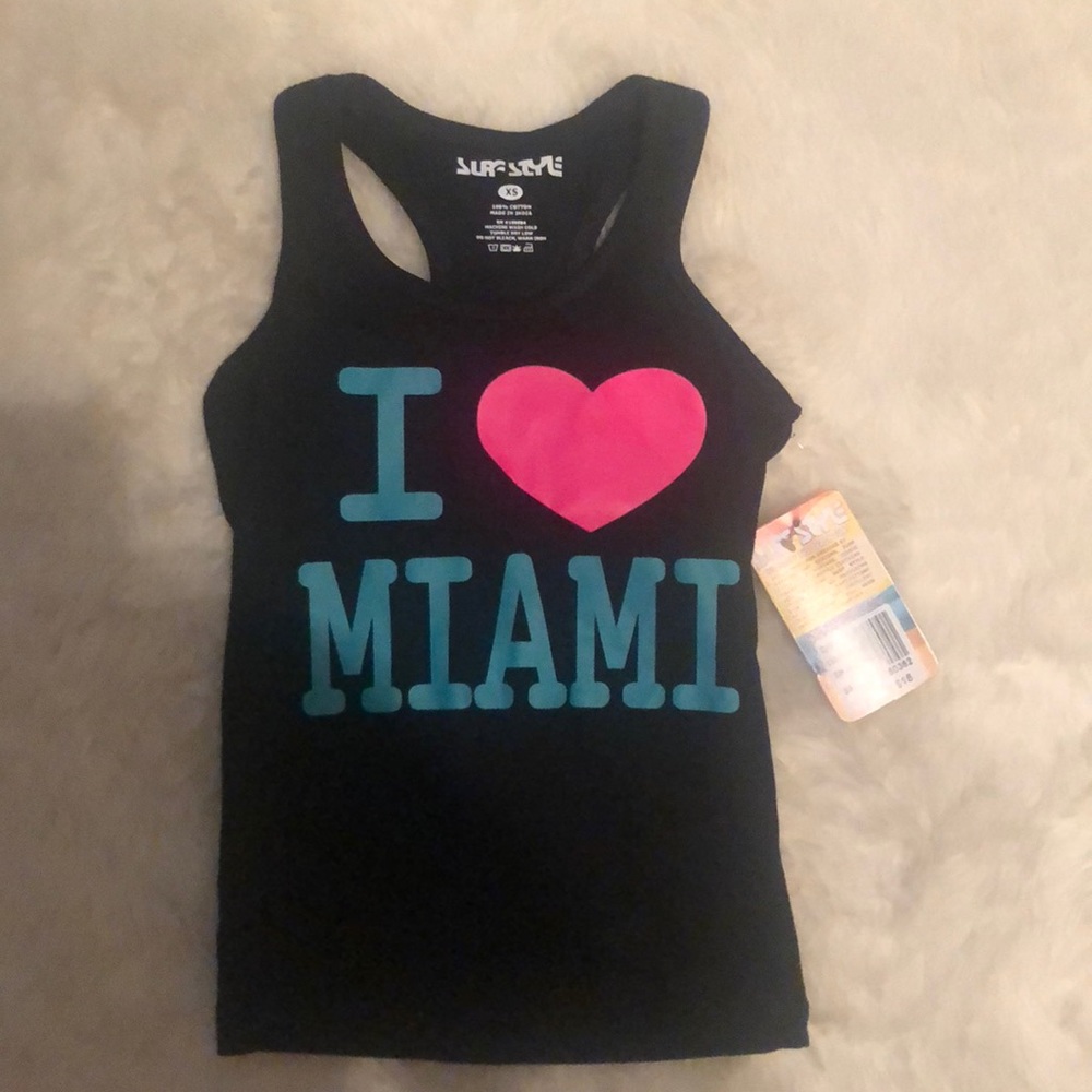 I Love MIAMI Kid’s Toddler Tank Top T-Shirt